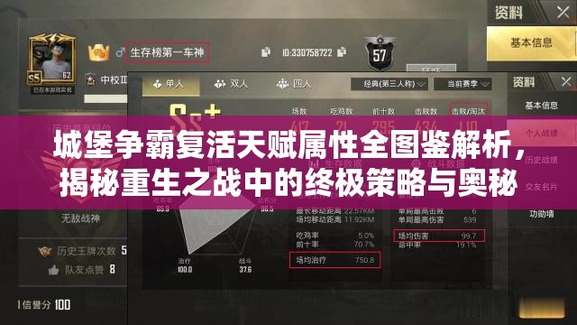 城堡争霸复活天赋属性全图鉴解析，揭秘重生之战中的终极策略与奥秘