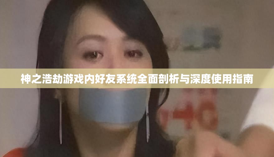 神之浩劫游戏内好友系统全面剖析与深度使用指南