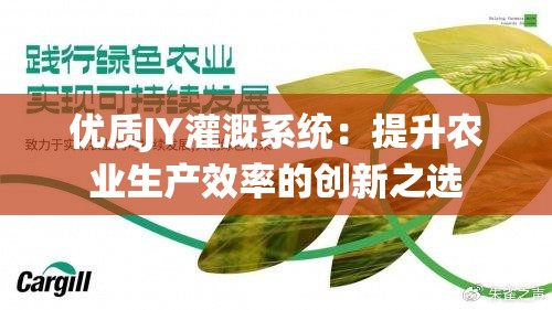 优质JY灌溉系统：提升农业生产效率的创新之选
