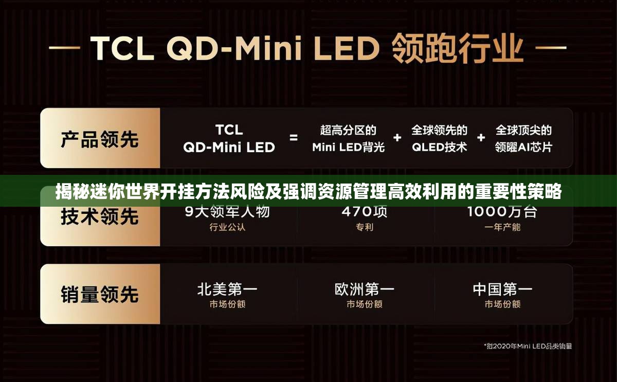 揭秘迷你世界开挂方法风险及强调资源管理高效利用的重要性策略