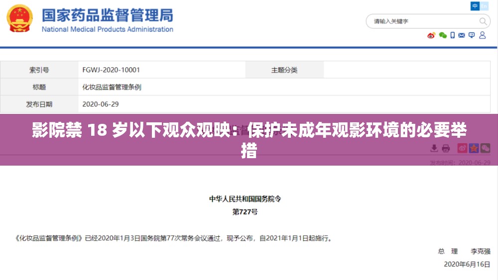 影院禁 18 岁以下观众观映：保护未成年观影环境的必要举措