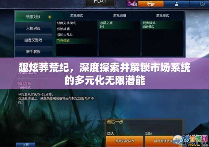 趣炫莽荒纪，深度探索并解锁市场系统的多元化无限潜能
