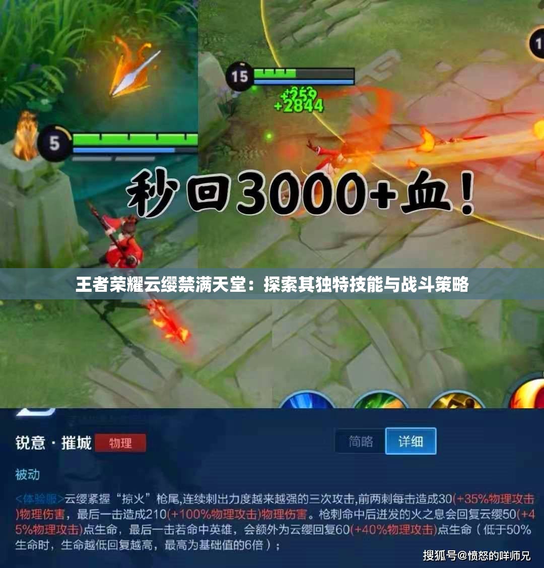 王者荣耀云缨禁满天堂：探索其独特技能与战斗策略