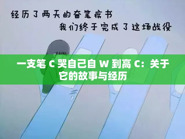 一支笔 C 哭自己自 W 到高 C：关于它的故事与经历