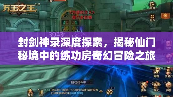 封剑神录深度探索，揭秘仙门秘境中的练功房奇幻冒险之旅