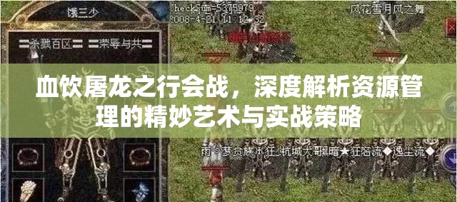 血饮屠龙之行会战，深度解析资源管理的精妙艺术与实战策略