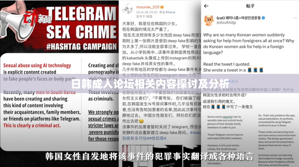 日韩成人论坛相关内容探讨及分析