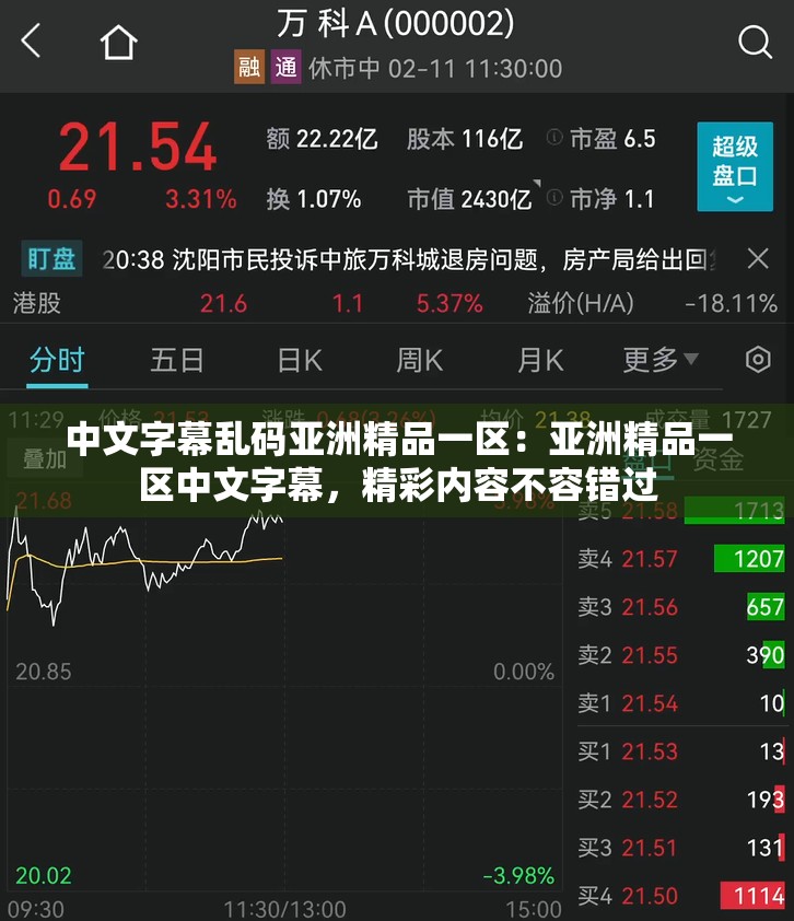 中文字幕乱码亚洲精品一区：亚洲精品一区中文字幕，精彩内容不容错过