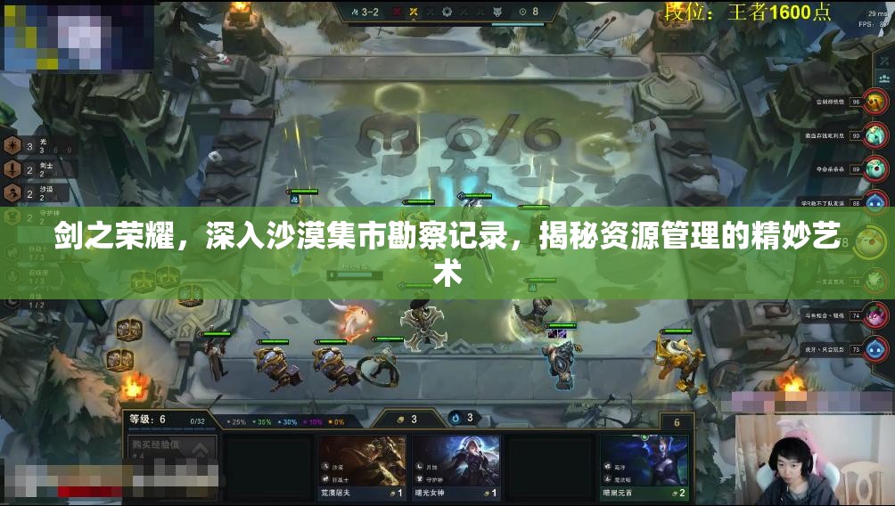 剑之荣耀，深入沙漠集市勘察记录，揭秘资源管理的精妙艺术