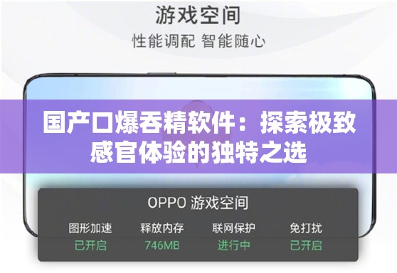 国产口爆吞精软件：探索极致感官体验的独特之选