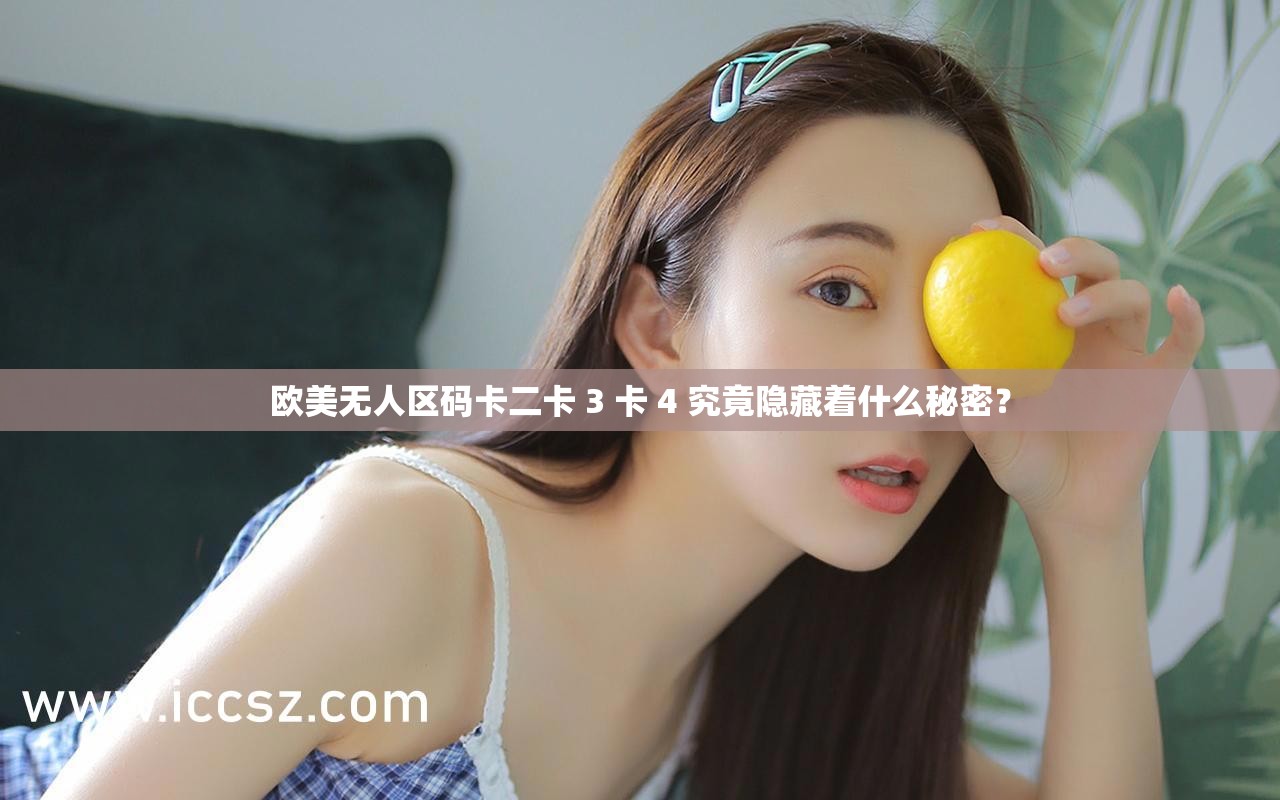 欧美无人区码卡二卡 3 卡 4 究竟隐藏着什么秘密？