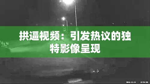 拱逼视频：引发热议的独特影像呈现