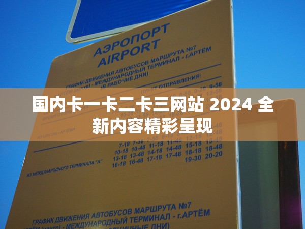 国内卡一卡二卡三网站 2024 全新内容精彩呈现