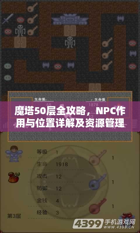 魔塔50层全攻略，NPC作用与位置详解及资源管理重要指南