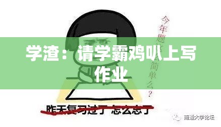 学渣：请学霸鸡叭上写作业