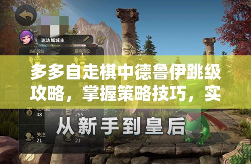 多多自走棋中德鲁伊跳级攻略，掌握策略技巧，实现价值最大化与快速进阶