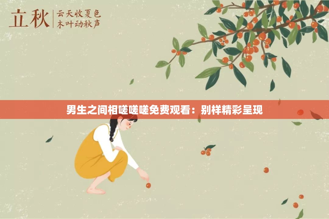 男生之间相嗟嗟嗟免费观看：别样精彩呈现