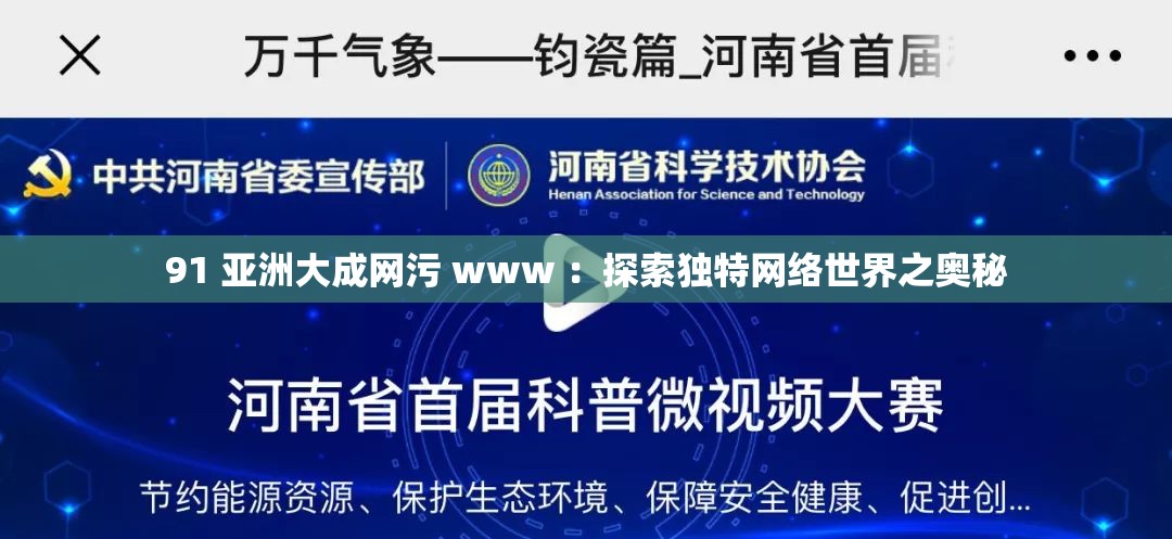 91 亚洲大成网污 www ：探索独特网络世界之奥秘