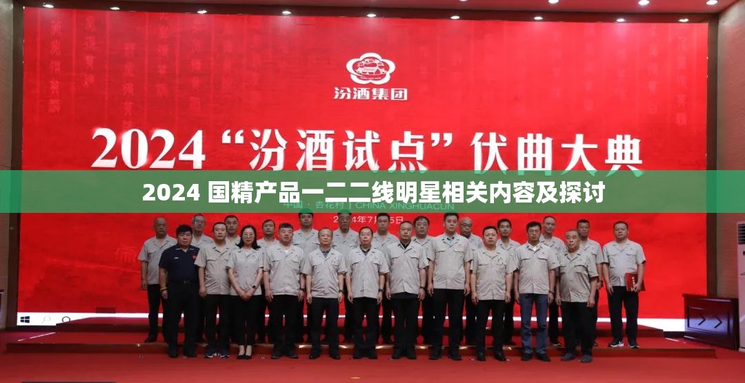 2024 国精产品一二二线明星相关内容及探讨
