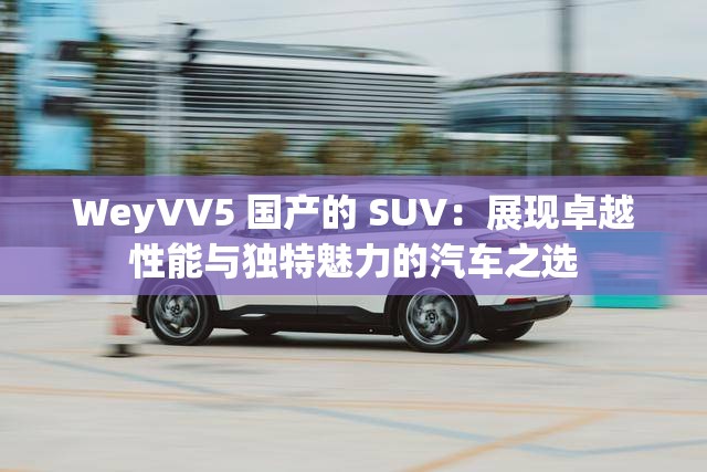 WeyVV5 国产的 SUV：展现卓越性能与独特魅力的汽车之选