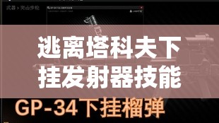 逃离塔科夫下挂发射器技能属性及M203榴弹发射器全揭秘