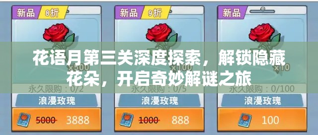 花语月第三关深度探索，解锁隐藏花朵，开启奇妙解谜之旅