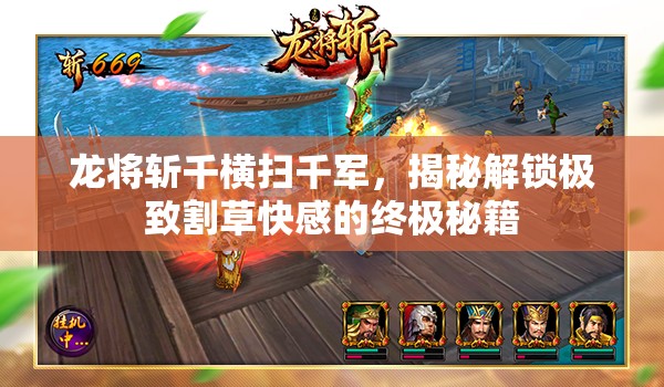 龙将斩千横扫千军，揭秘解锁极致割草快感的终极秘籍