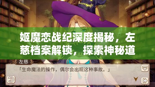 姬魔恋战纪深度揭秘，左慈档案解锁，探索神秘道士的奇幻冒险之旅