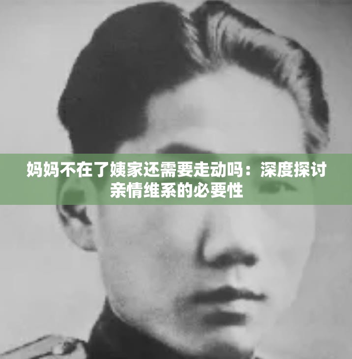 妈妈不在了姨家还需要走动吗：深度探讨亲情维系的必要性