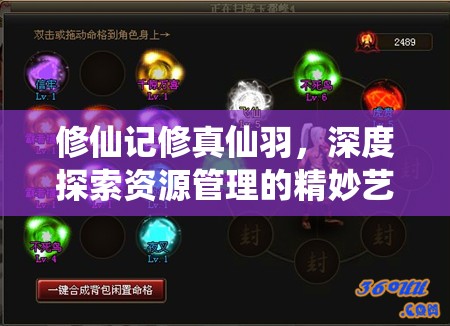 修仙记修真仙羽，深度探索资源管理的精妙艺术与实战策略