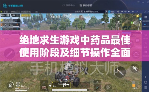 绝地求生游戏中药品最佳使用阶段及细节操作全面教学指南
