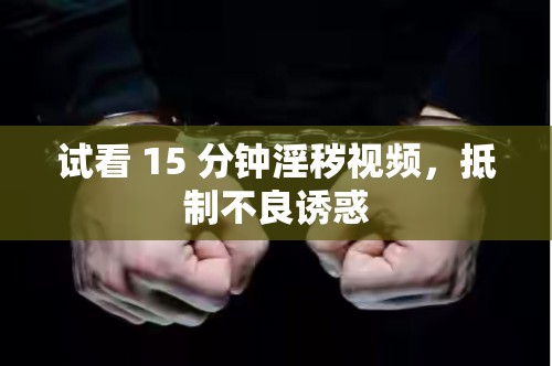 试看 15 分钟淫秽视频，抵制不良诱惑