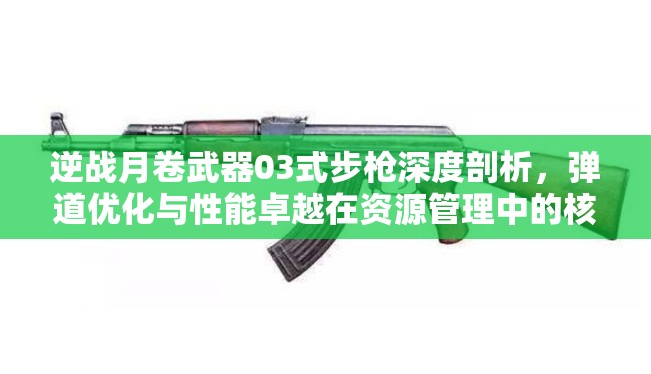 逆战月卷武器03式步枪深度剖析，弹道优化与性能卓越在资源管理中的核心地位及实战高效运用策略