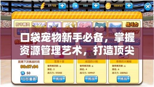 口袋宠物新手必备，掌握资源管理艺术，打造顶尖宠物团队攻略