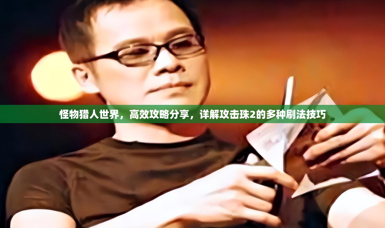 怪物猎人世界，高效攻略分享，详解攻击珠2的多种刷法技巧