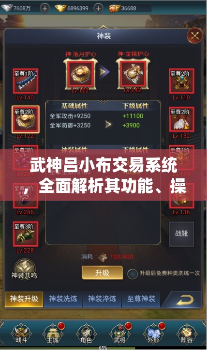 武神吕小布交易系统，全面解析其功能、操作与实战应用详解