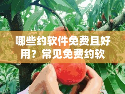 哪些约软件免费且好用？常见免费约软件盘点