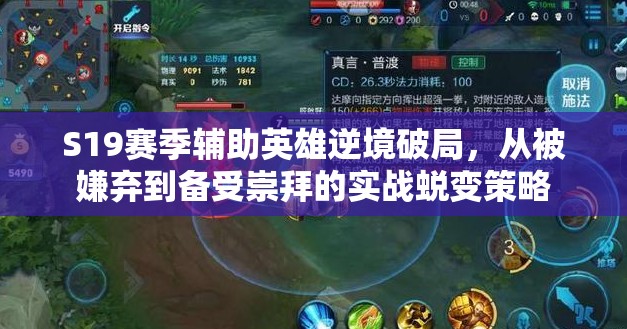 S19赛季辅助英雄逆境破局，从被嫌弃到备受崇拜的实战蜕变策略