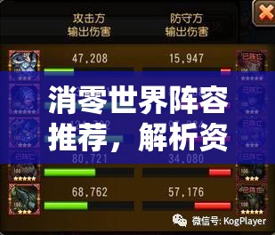 消零世界阵容推荐，解析资源管理核心重要性及实施高效运用策略