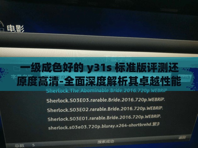 一级成色好的 y31s 标准版评测还原度高清-全面深度解析其卓越性能