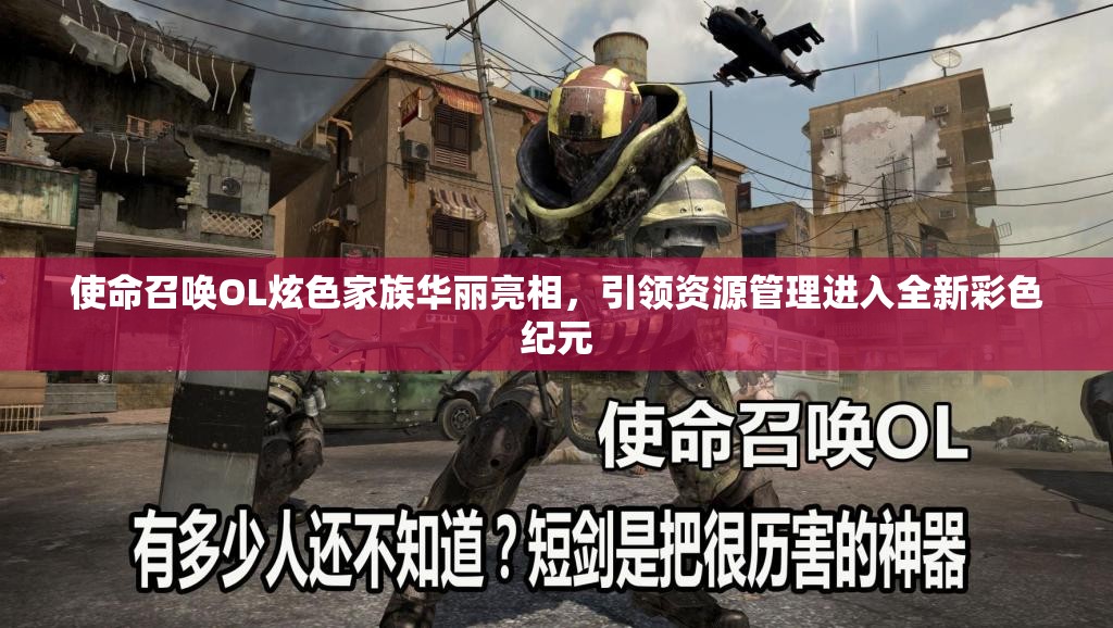 使命召唤OL炫色家族华丽亮相，引领资源管理进入全新彩色纪元