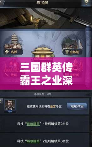 三国群英传霸王之业深度解析，野外剿匪策略与技巧全攻略