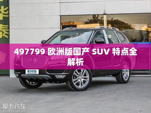497799 欧洲版国产 SUV 特点全解析