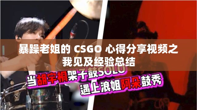 暴躁老姐的 CSGO 心得分享视频之我见及经验总结