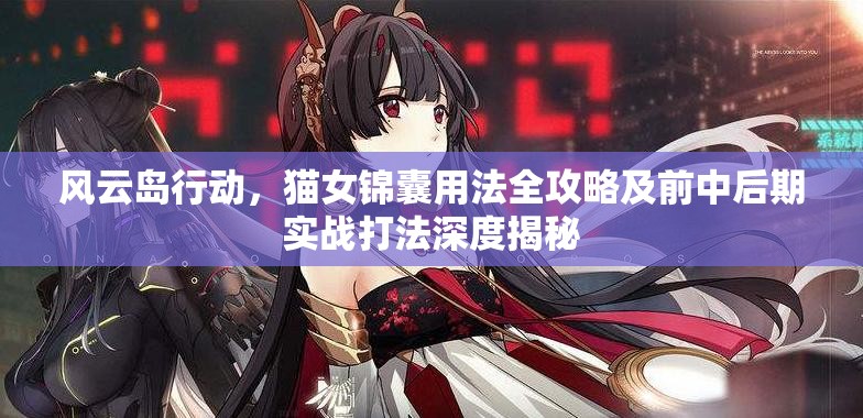 风云岛行动，猫女锦囊用法全攻略及前中后期实战打法深度揭秘