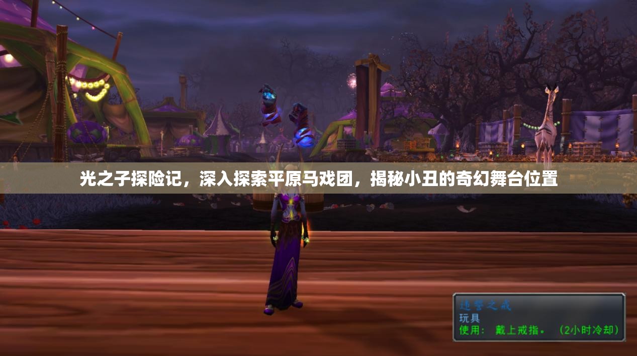 光之子探险记，深入探索平原马戏团，揭秘小丑的奇幻舞台位置