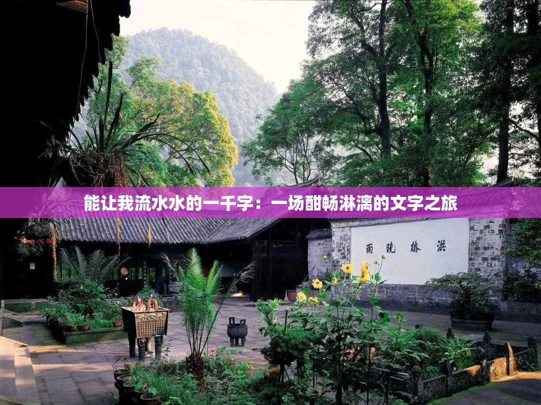 能让我流水水的一千字：一场酣畅淋漓的文字之旅