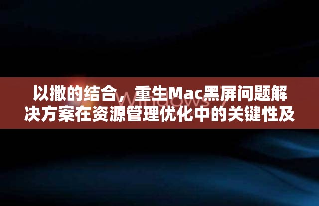 以撒的结合，重生Mac黑屏问题解决方案在资源管理优化中的关键性及高效实施策略