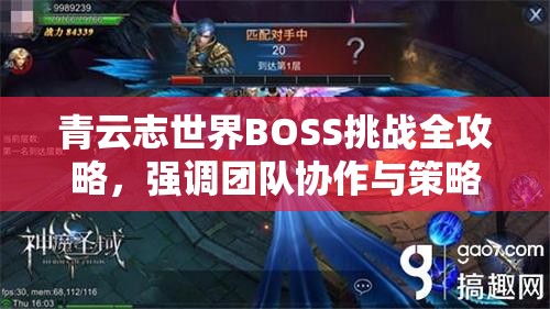 青云志世界BOSS挑战全攻略，强调团队协作与策略运用并重的重要性