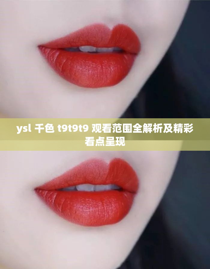 ysl 千色 t9t9t9 观看范围全解析及精彩看点呈现